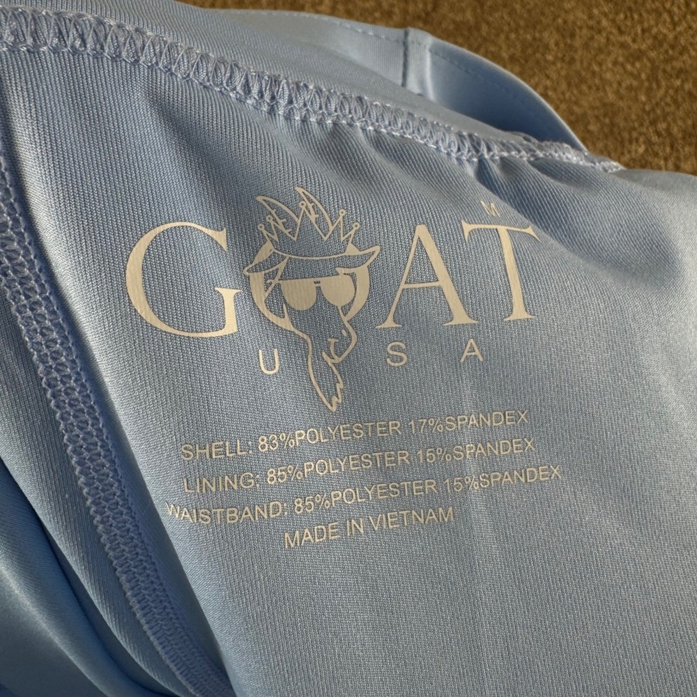 GOAT USA Womens Athletic Shorts Carolina Blue GU-1509 Medium NWT - Picture 7 of 10